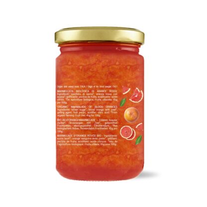 red orange jam retro