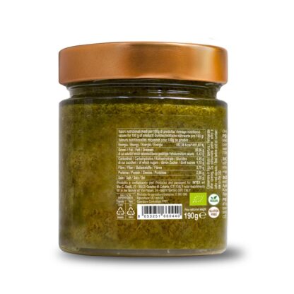 Sicilian basil pesto label