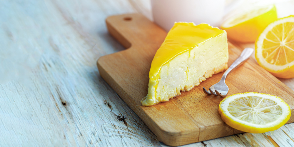 cheesecake with lemon jam