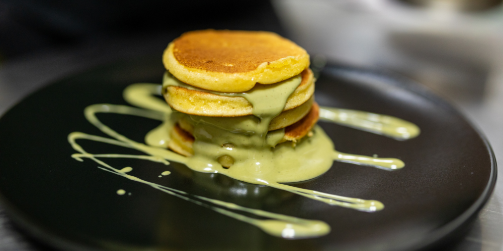 pancake pistachio cream