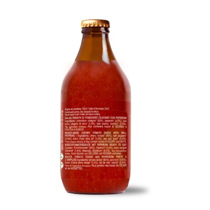 Sauce tomate cerise aux poivrons bio prête à l'emploi 330g – Image 2