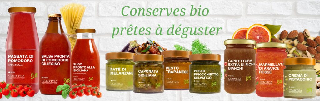 Conserves bio prêtes à déguster